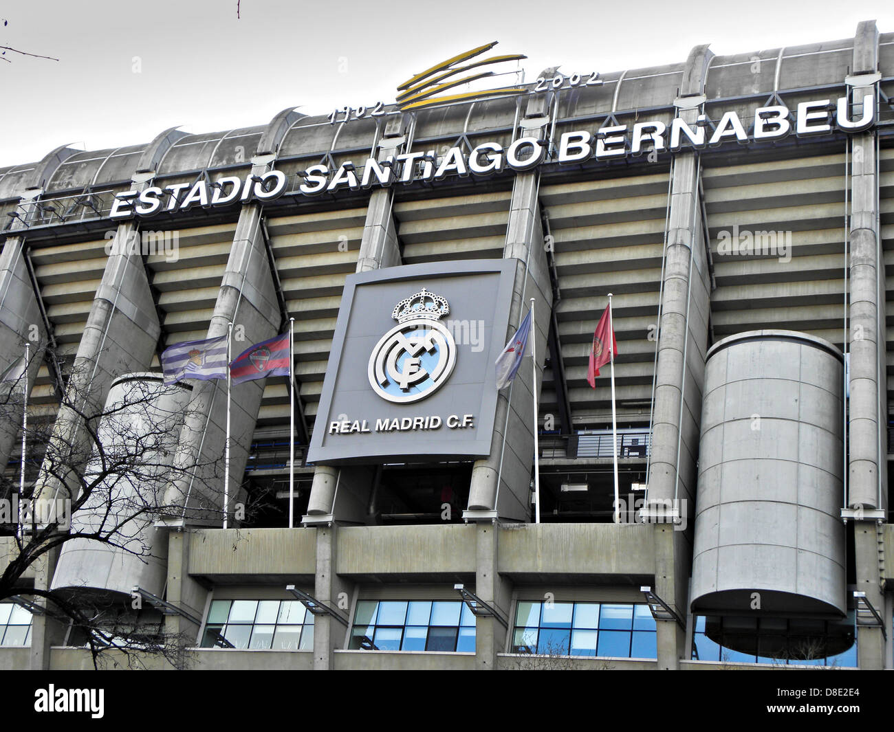 Estadio Santiago Bernabeu soccer stadium of the Spanish football club Real Madrid, Madrid, Spain, Europe Stock Photo