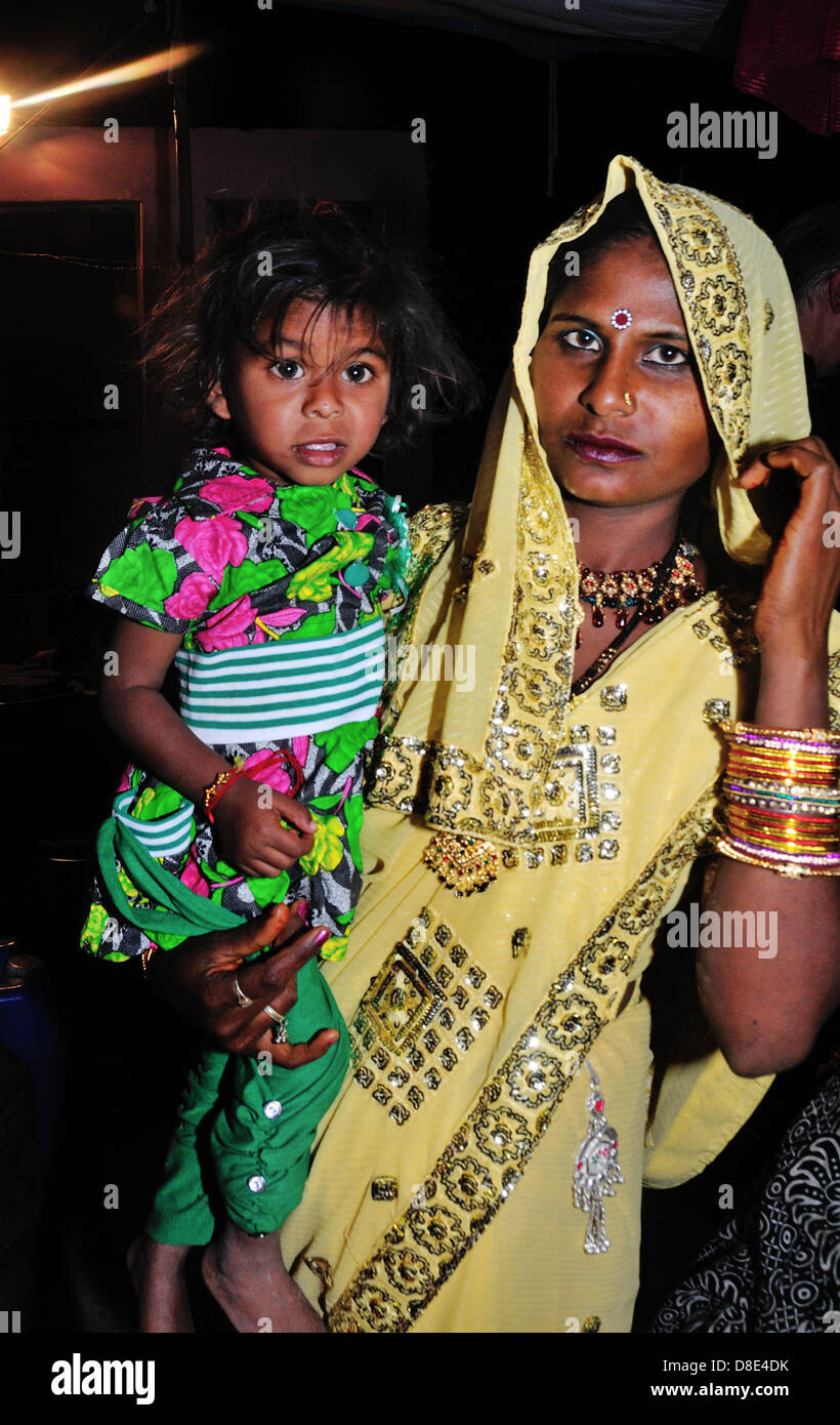 Mother and daughter at a night of the marriage party Stock Photo Alamy