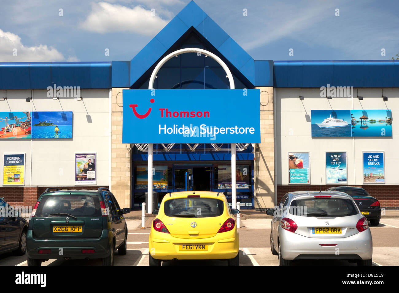 A Thomson holiday superstore on a retail park in Nottingham, England, U.K. Stock Photo