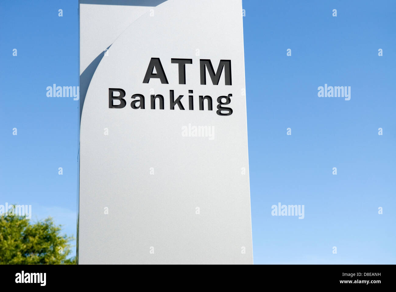 ATM Banking sign USA. Stock Photo