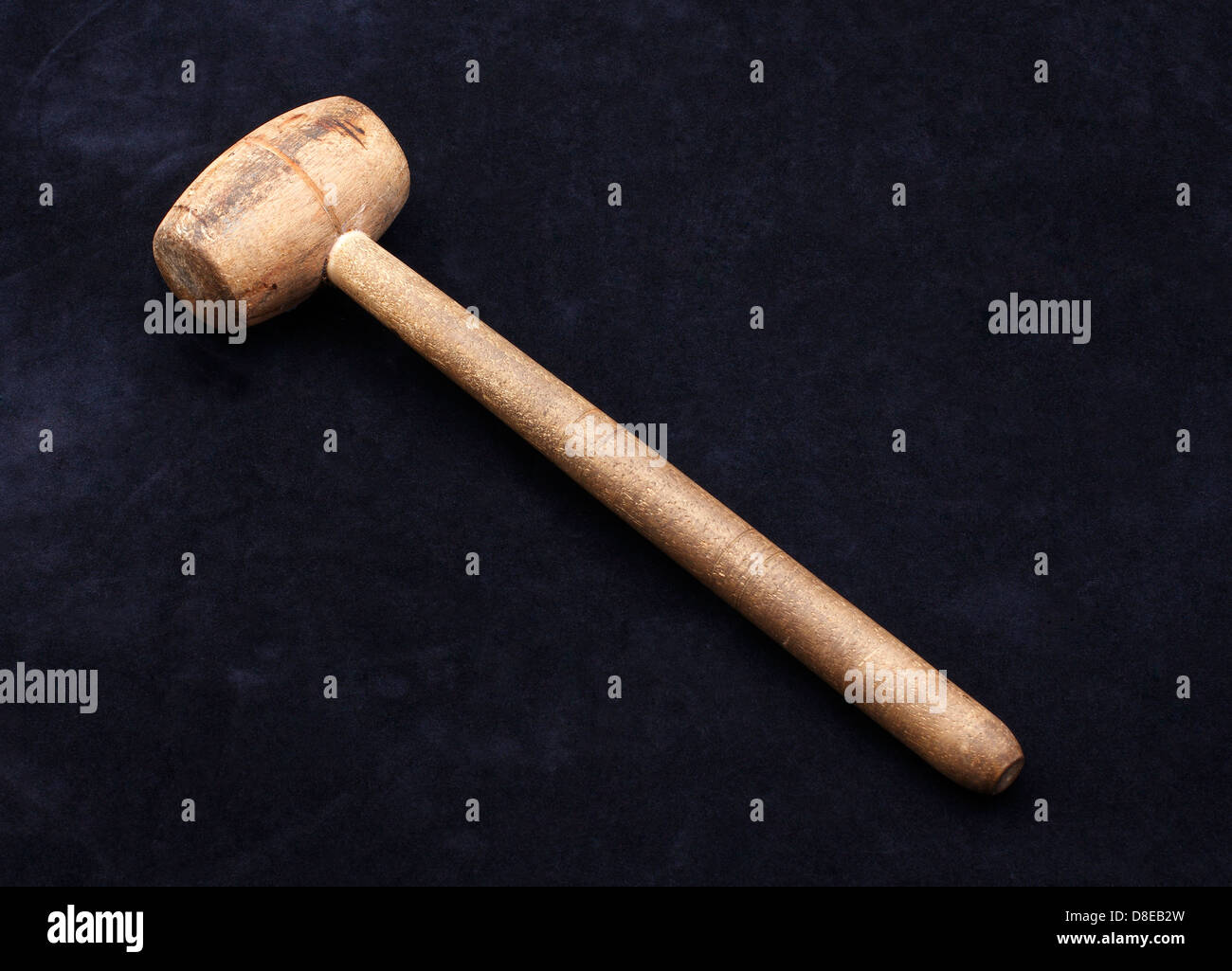 Wood mallet for crafts work Stock Photo