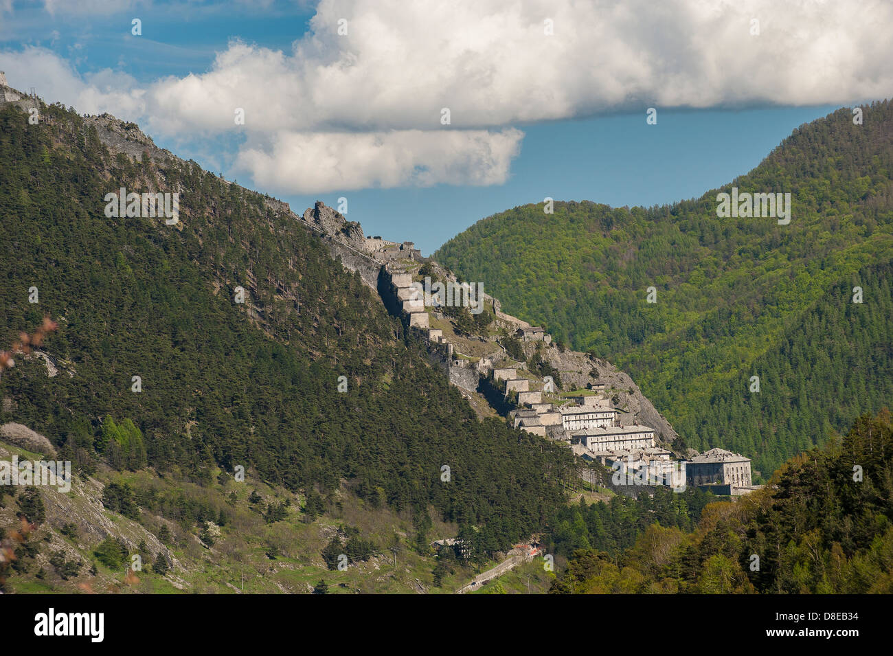 Europe Italy Piedmont province of Turin Fenestrelle Fort Stock Photo