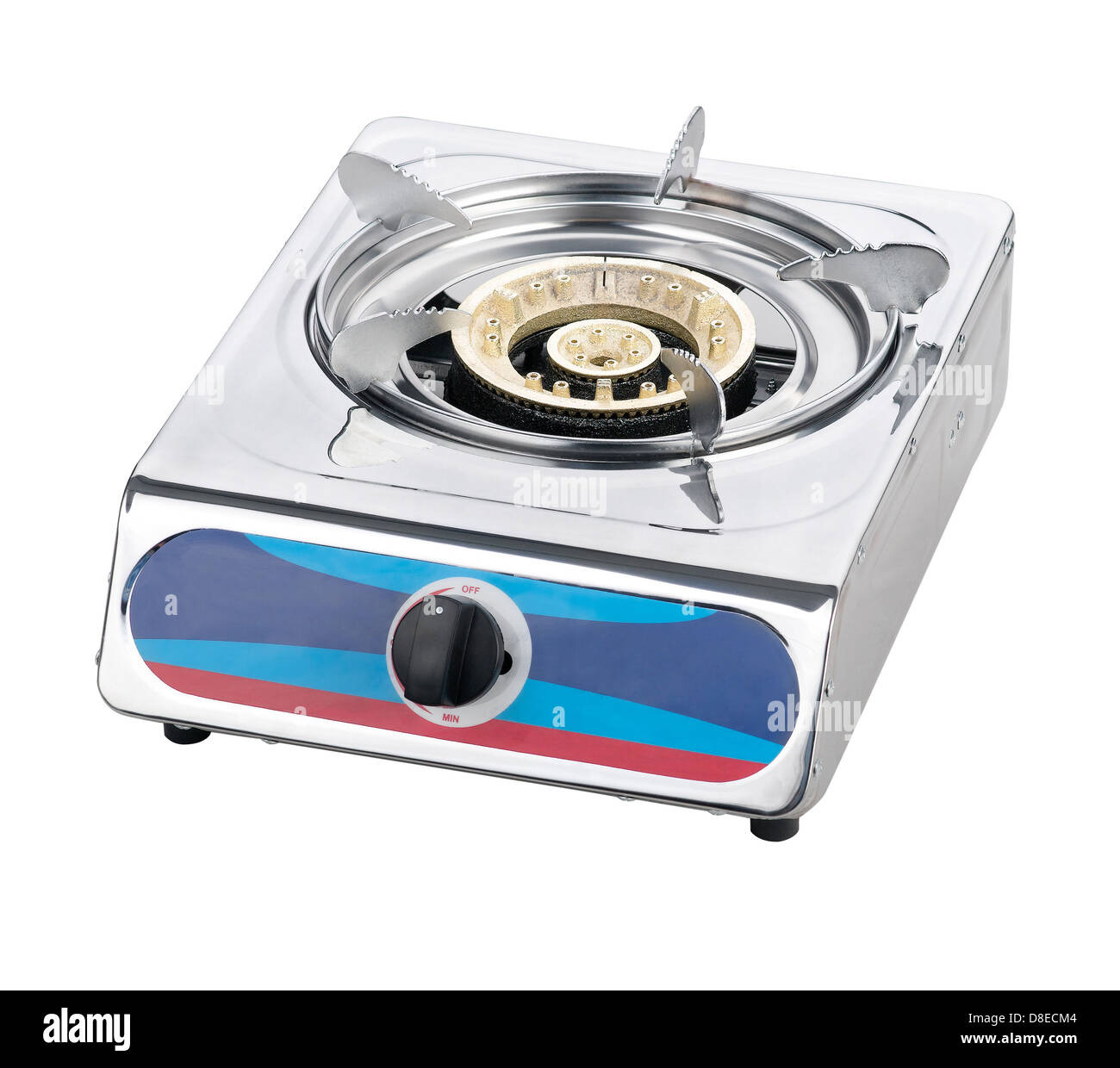 A one head metal gas stove Stock Photo