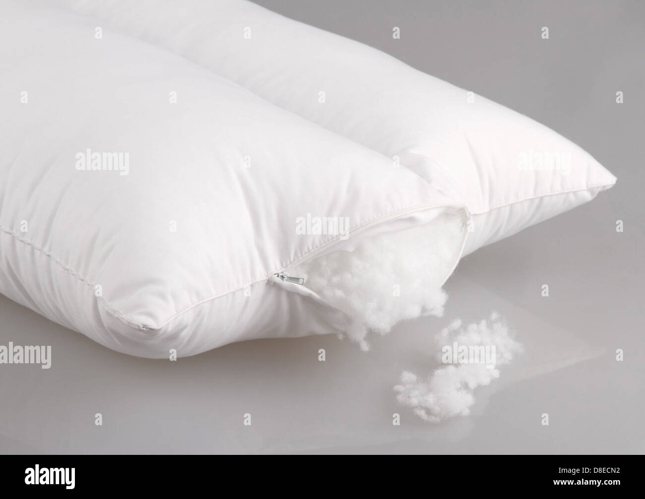 hygiene white pillow display cotton wool inside Stock Photo Alamy
