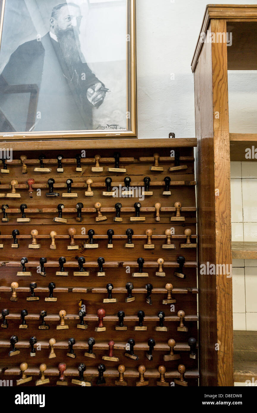 Berlin, Germany, Gerhard Hamann, stamp for the packaging of Erich