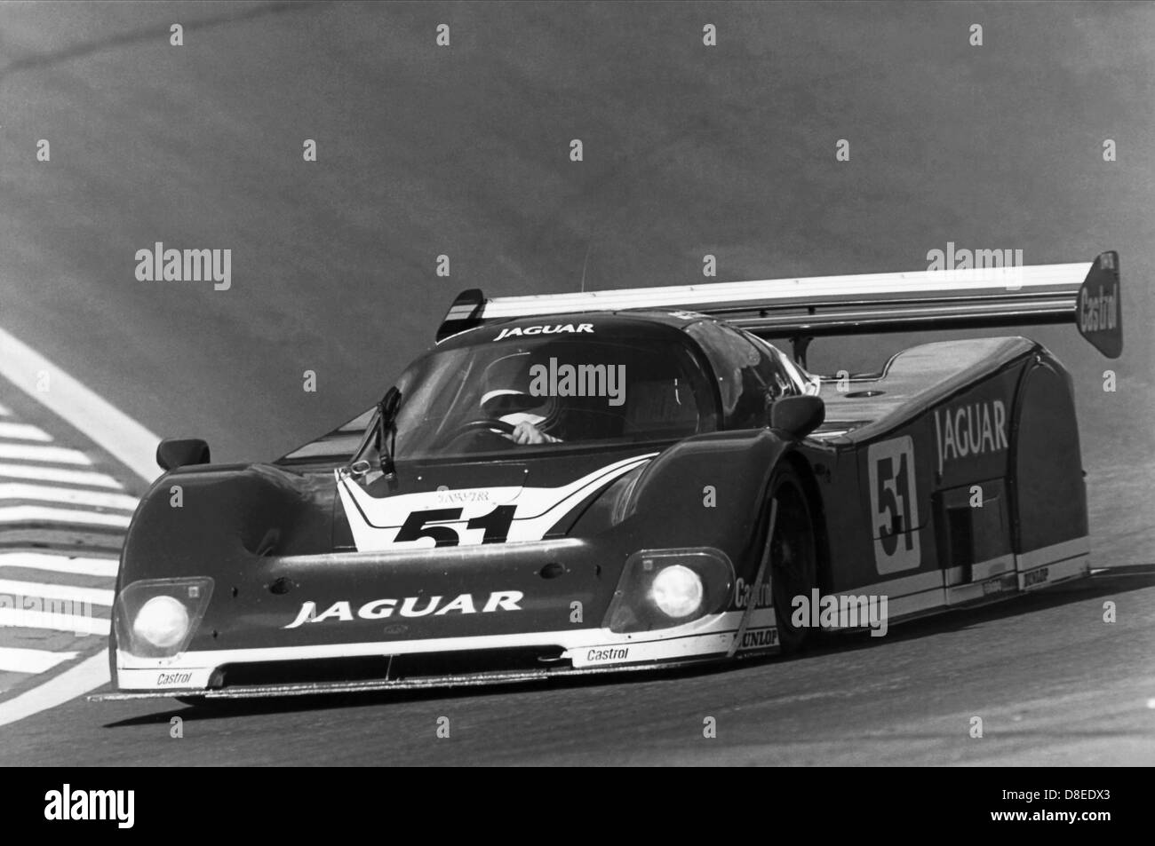 24 H of Le Mans 1986;Silk Cut Jaguar (GB),Jaguar XJR6,Warwick / Cheever / Schlesser Stock Photo