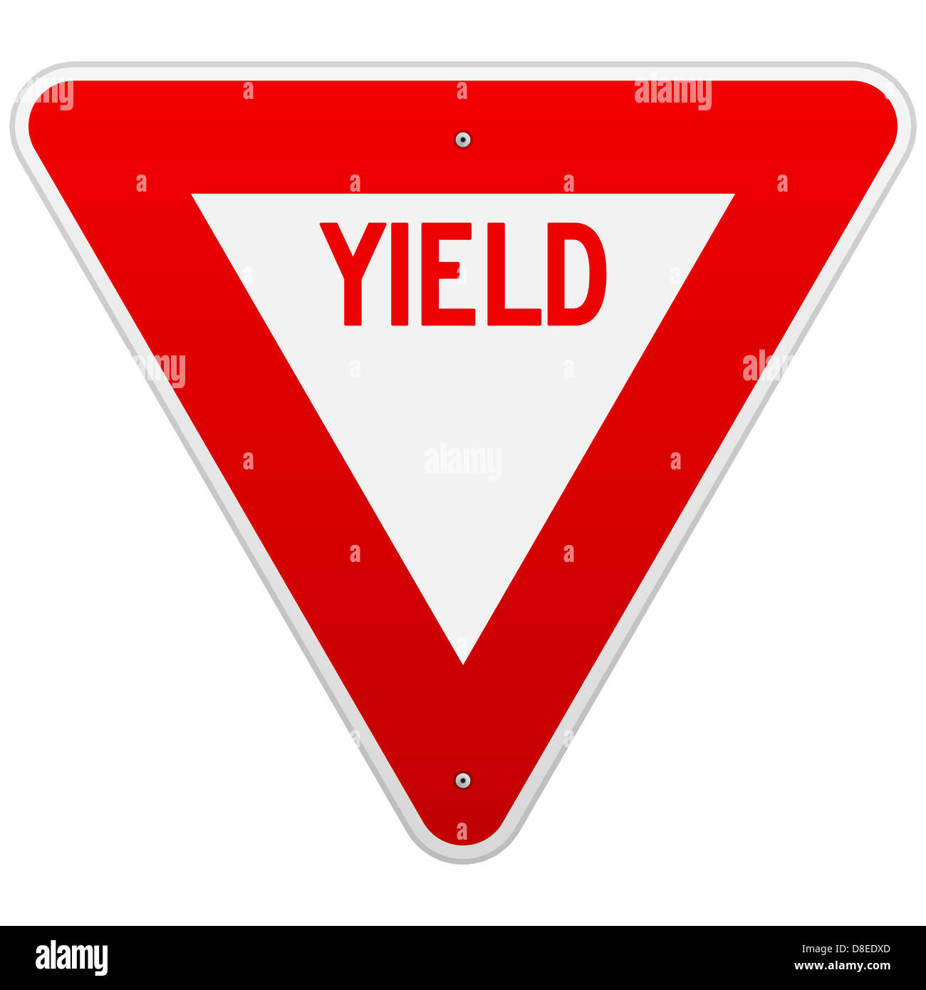 USA Yield Sign Stock Photo - Alamy