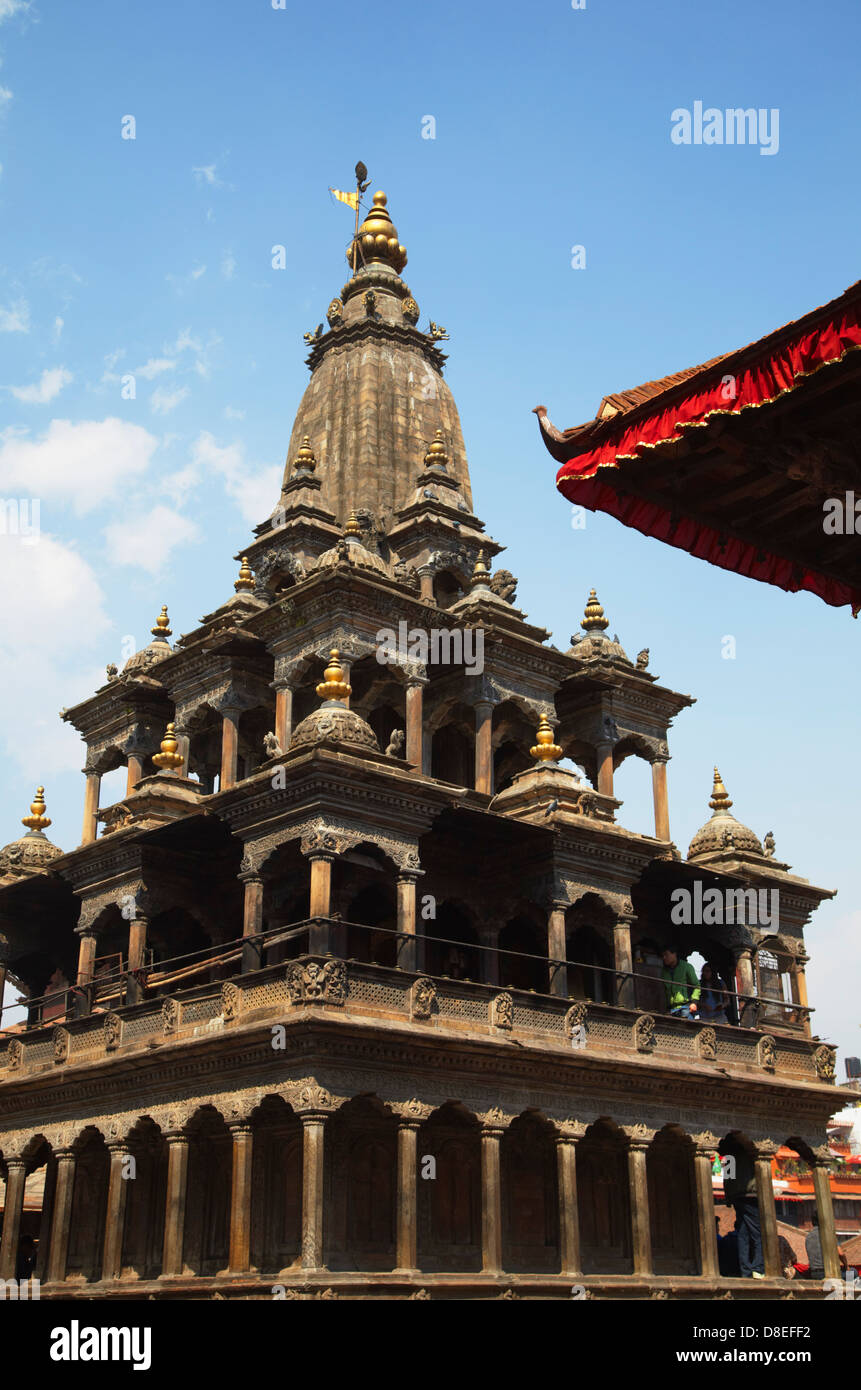 Krishna Mandir, Durbar Square, Patan (UNESCO World Heritage Site), Kathmandu, Nepal Stock Photo