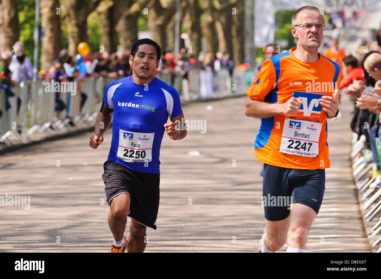  Marathon runners at the annual Trollinger-Marathon in Heilbronn Illustration 