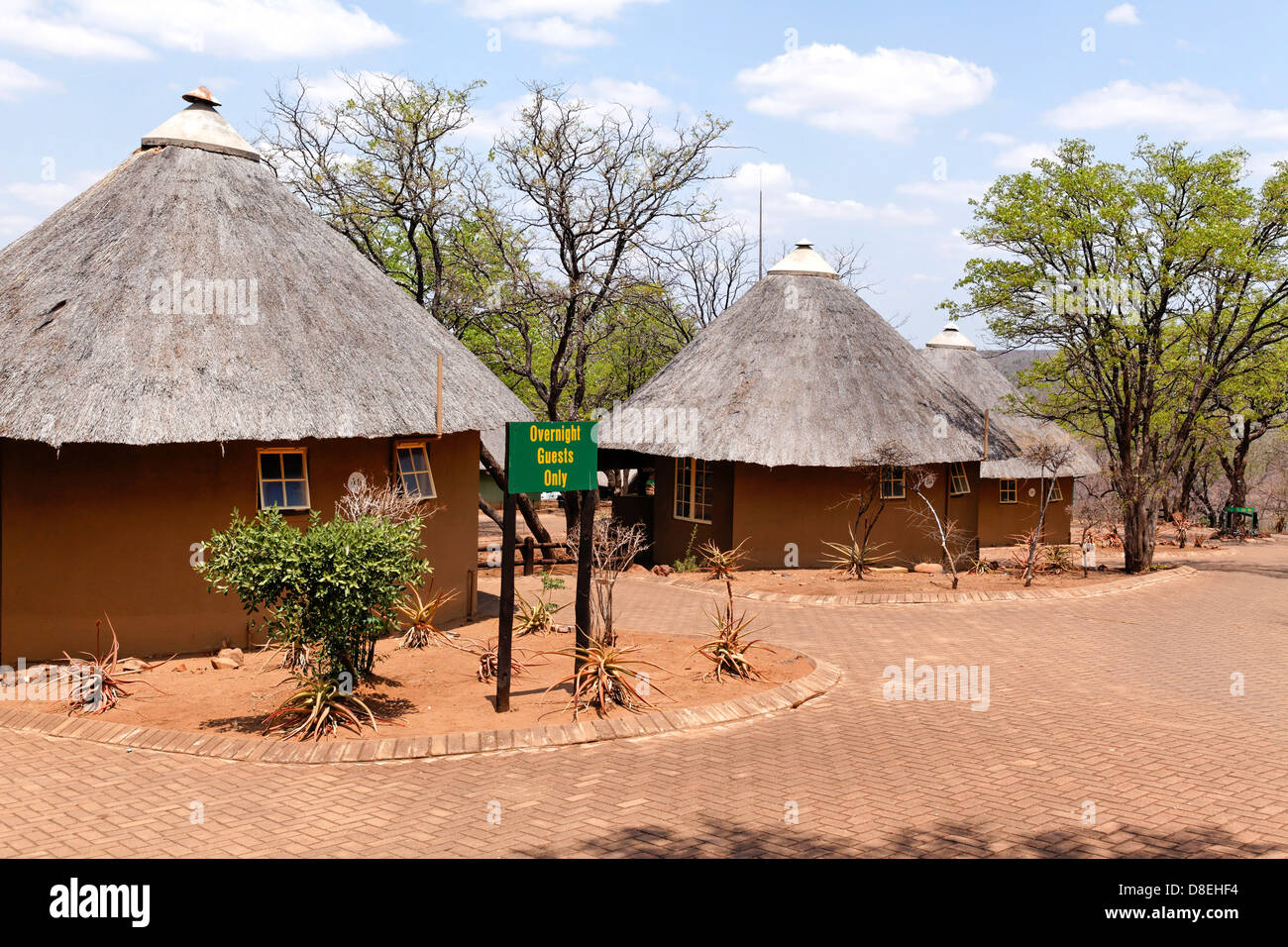 Olifants rest camp bungalows Kruger National Park South Africa Stock Photo