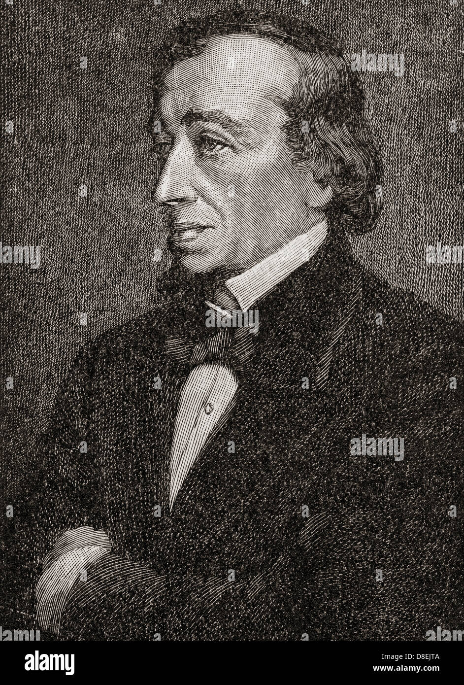 Benjamin Disraeli, 1st Earl of Beaconsfield, 1804 – 1881. British Prime Minister, parliamentarian, Conservative statesman Stock Photo