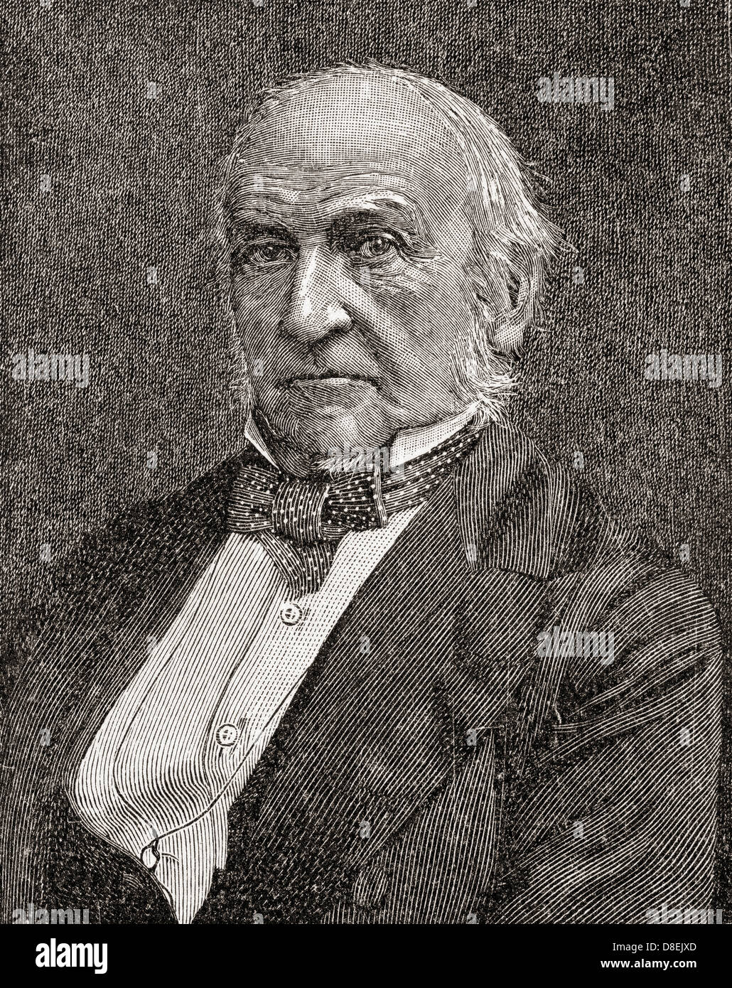 William Ewart Gladstone, 1809 –1898. British Liberal statesman and four times Prime Minister of the United Kingdom. Stock Photo