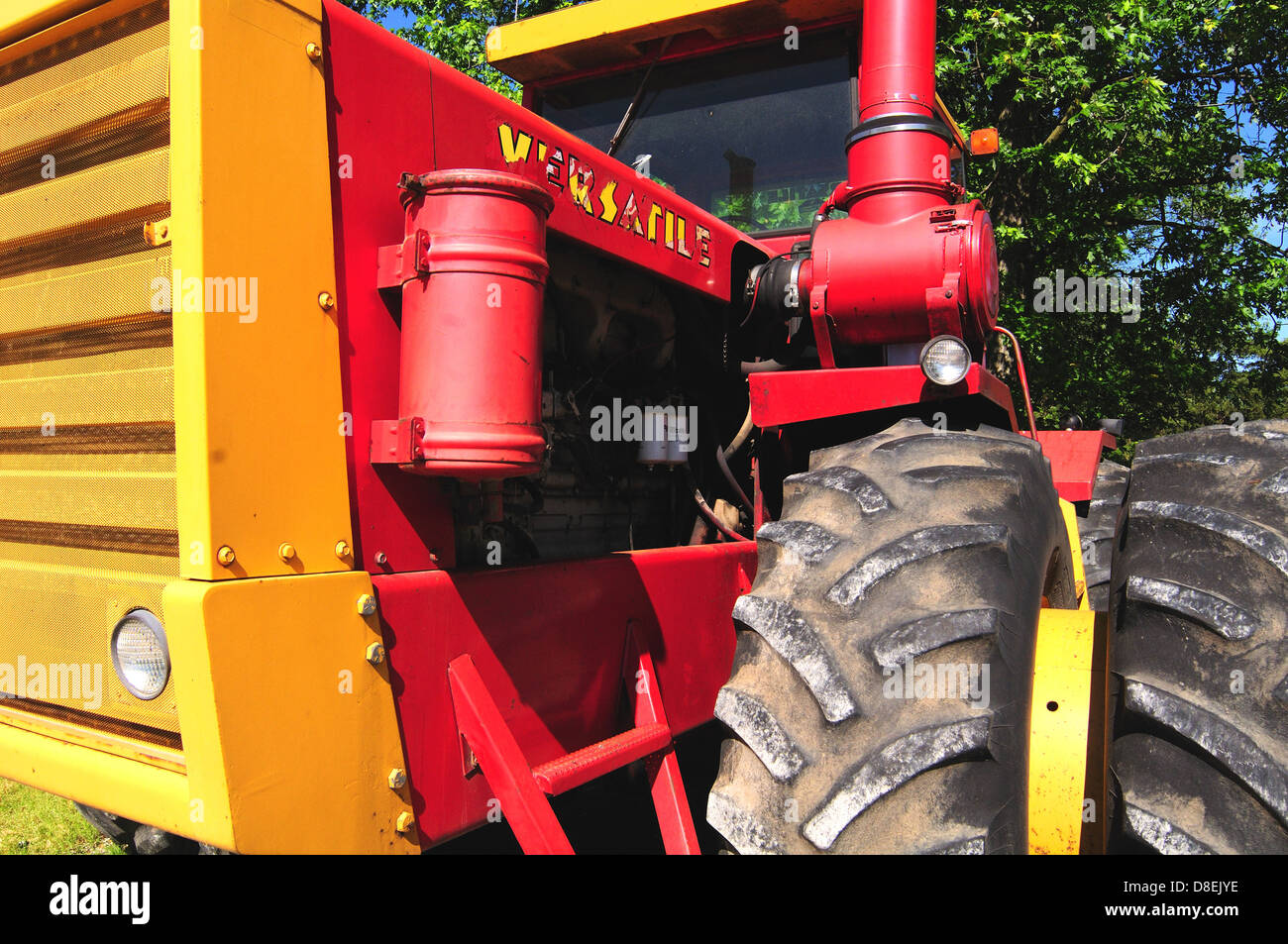 A farm tractor made by Versatile with a Cummins diesel engine Stock
