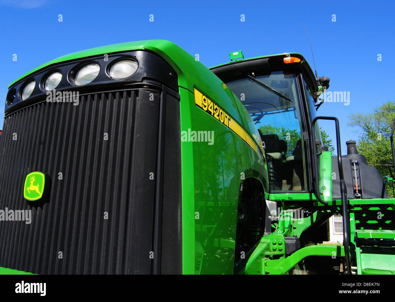 John Deere track type farm tractor Stock Photo - Alamy