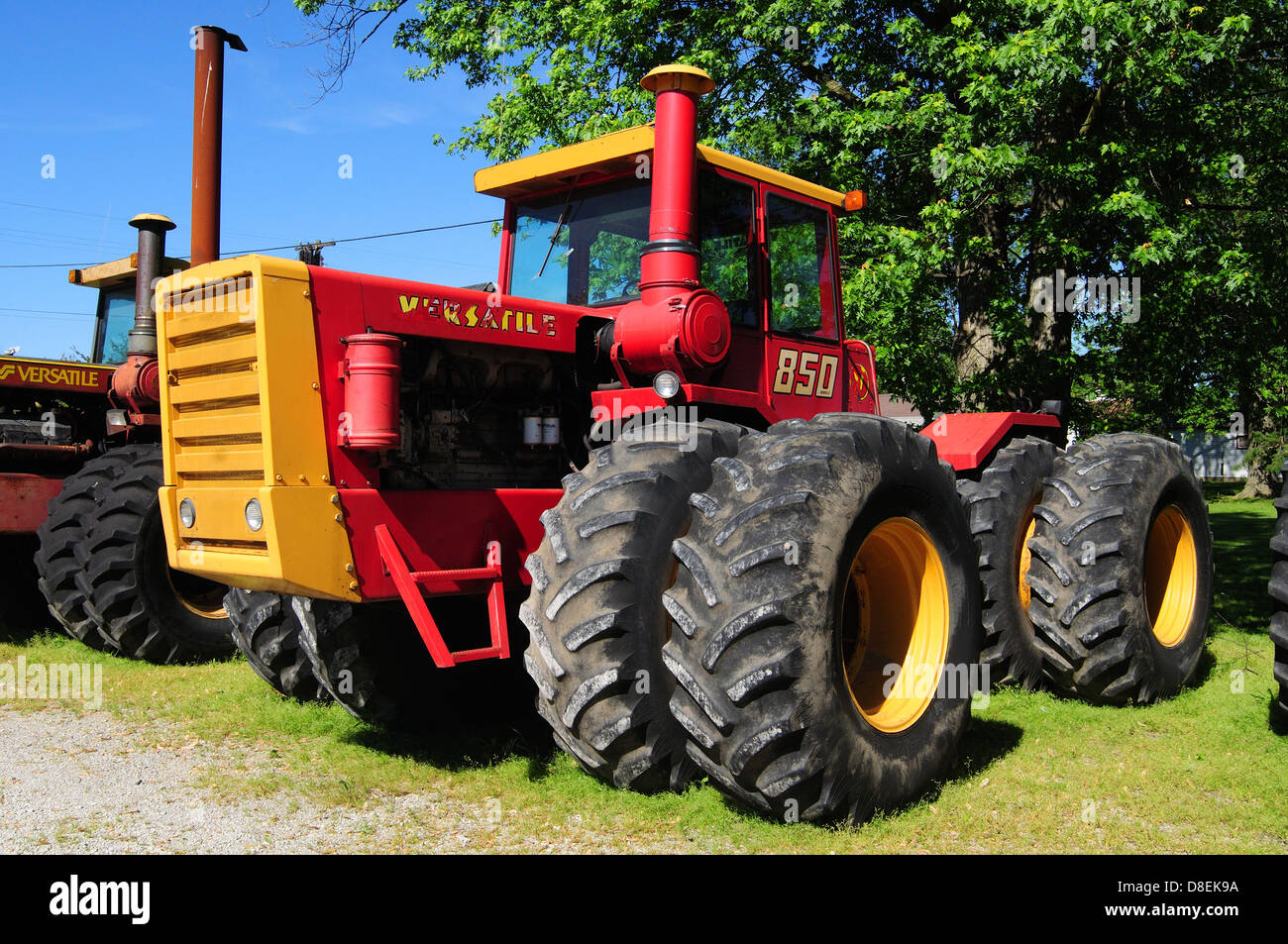 A farm tractor made by Versatile with a Cummins diesel engine Stock