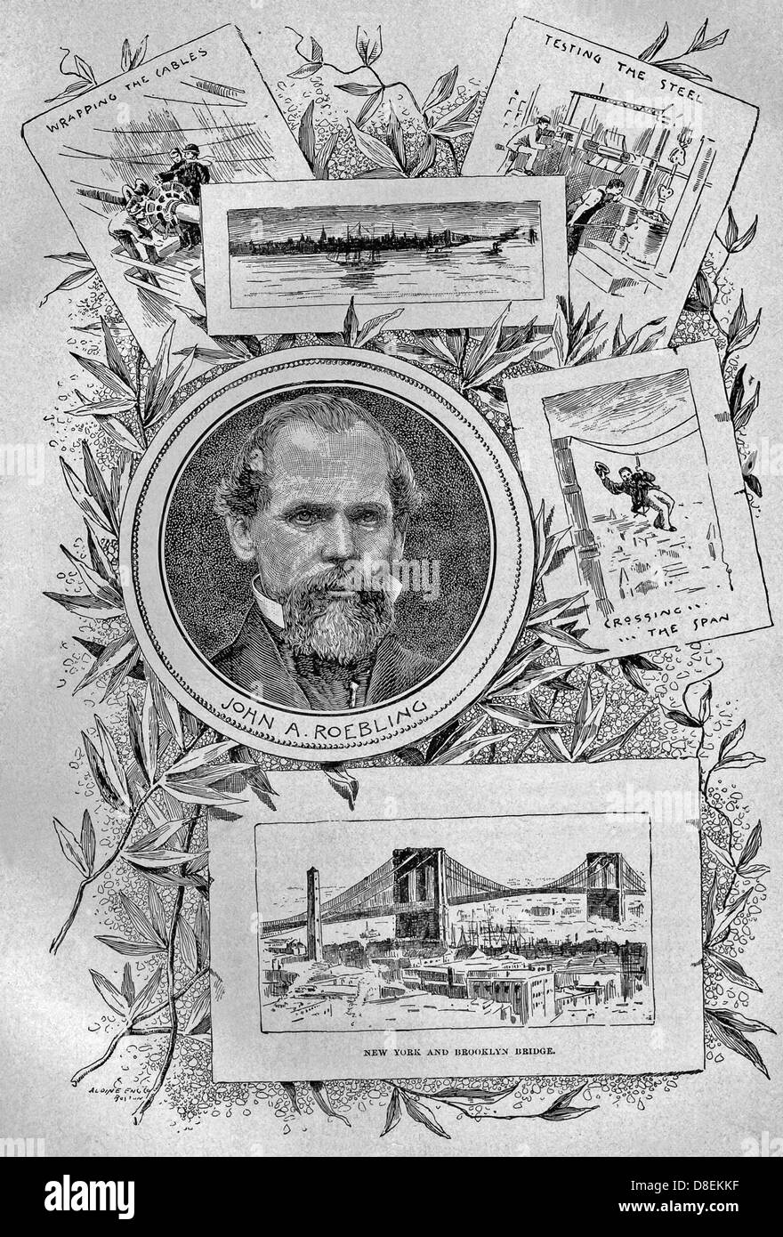 American wire rope bridge Black and White Stock Photos & Images Alamy