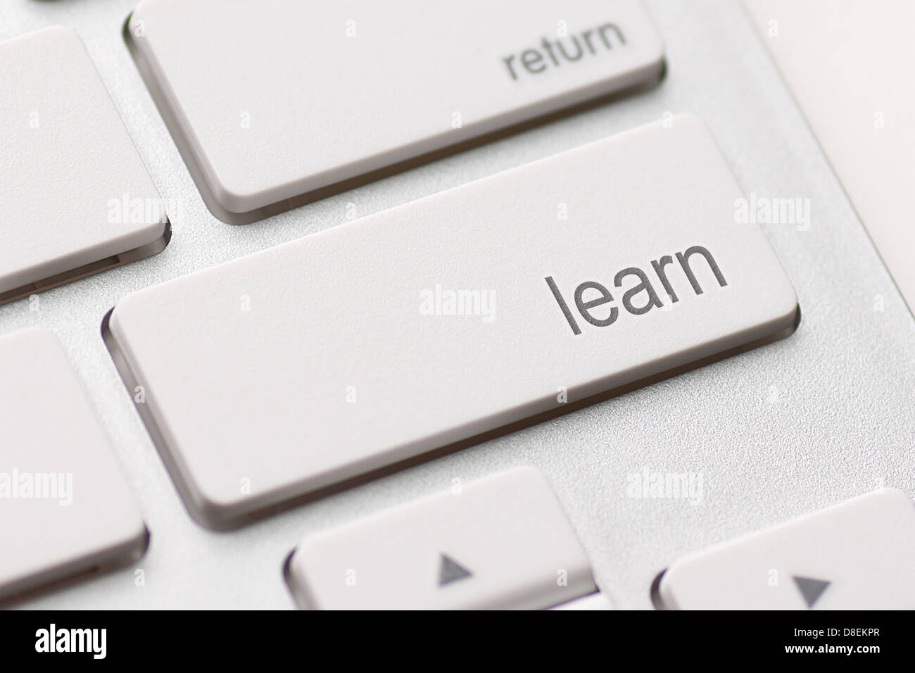 Computer Keyboard e-Learning Concept Stock Photo - Alamy