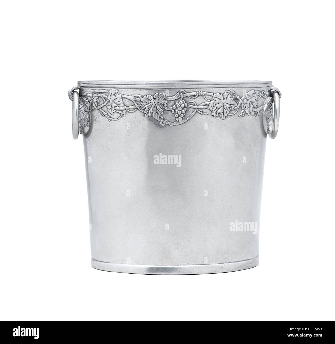 Elegance pewter bucket for alcohol bottle Stock Photo Alamy