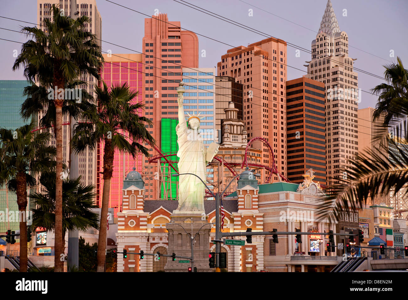 New York-New York Hotel & Casino in Las Vegas, Nevada, United States of America, USA Stock Photo