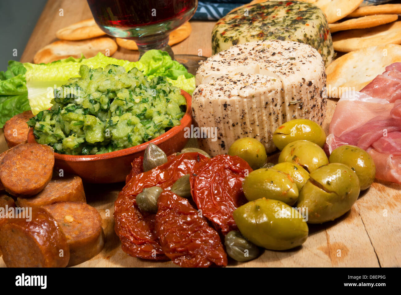 A colourful platter of Maltese antipasti Stock Photo Alamy