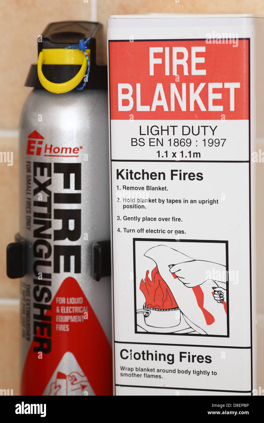 home fire safety equipment Stock Photo Alamy
