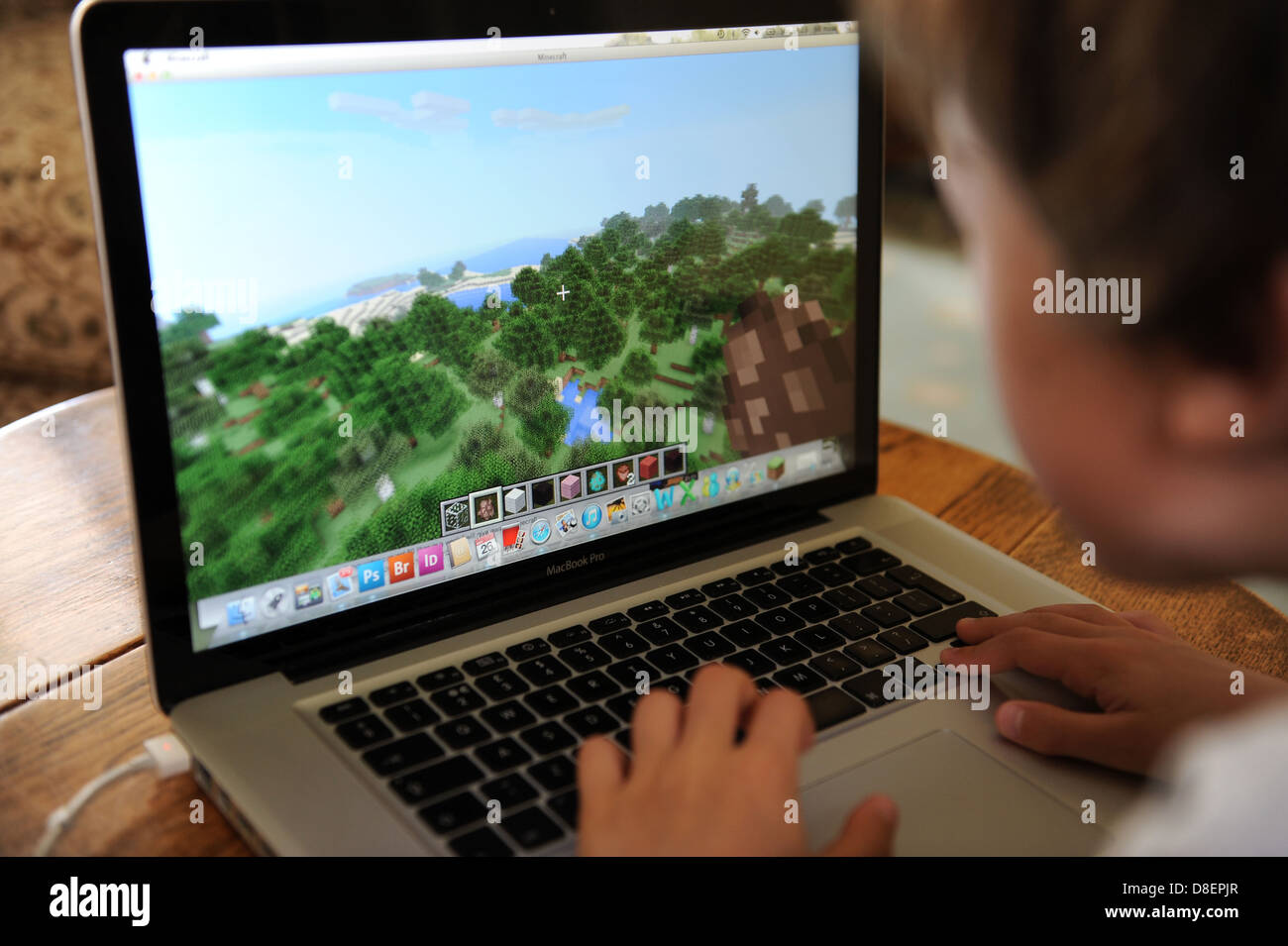 An 8 Year Old Boy Playing Minecraft On His Computer Apple Ipad In His Bedroom At Home Stock Photo Alamy An 8 Year Old Boy Playing Minecraft On His Computer Apple Ipad In His Bedroom At Home Stock Photo Alamy