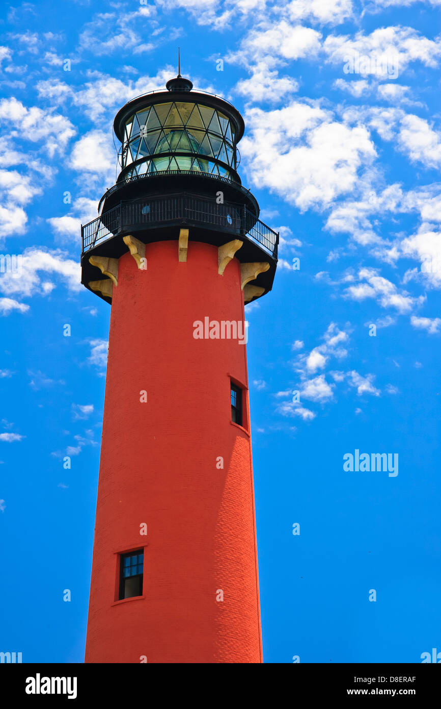 Jupiter Inlet Lighthouse, Jupiter, Florida, USA, Atlantic Ocean Stock