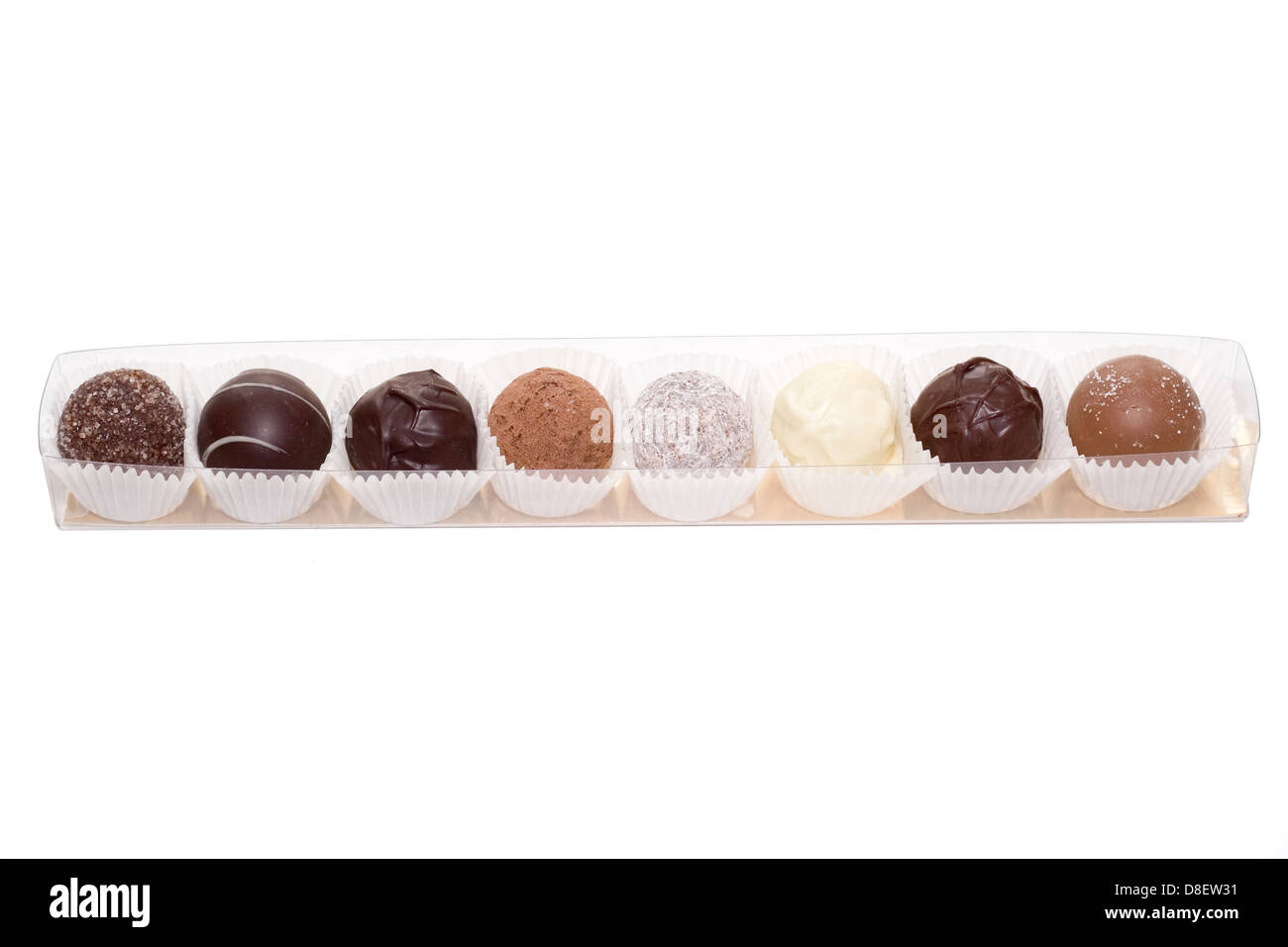 Isolated chocolate truffles in packaging Stock Photo Alamy