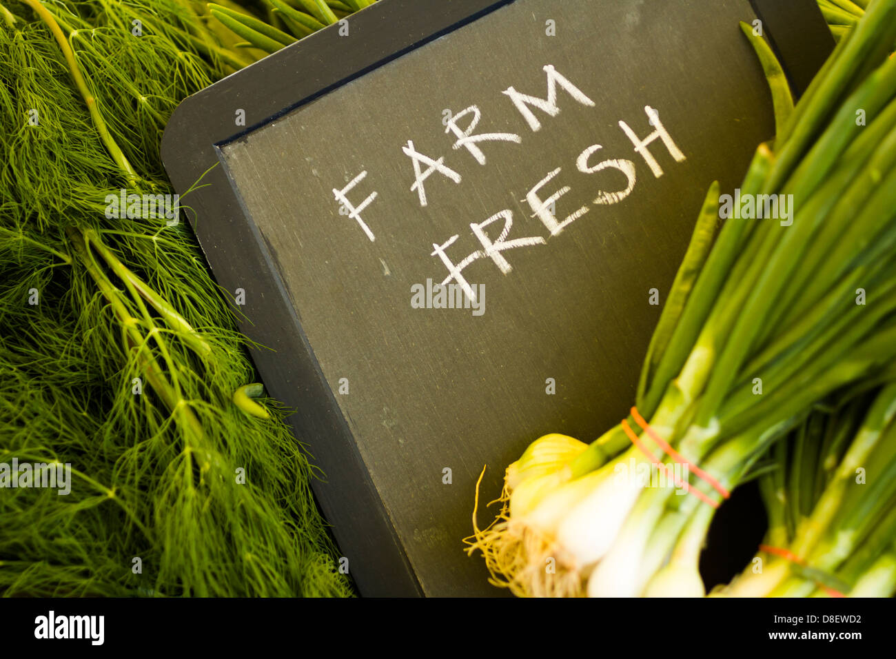 Fresh produce on sale at the local farmers market Stock Photo - Alamy