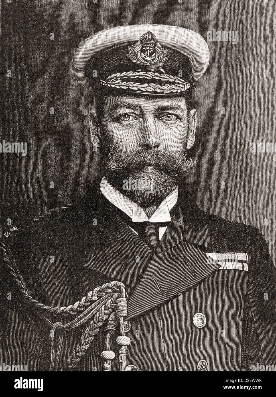 George V, 1865 – 1936. King of the United Kingdom and the British Dominions and Emperor of India. Stock Photo