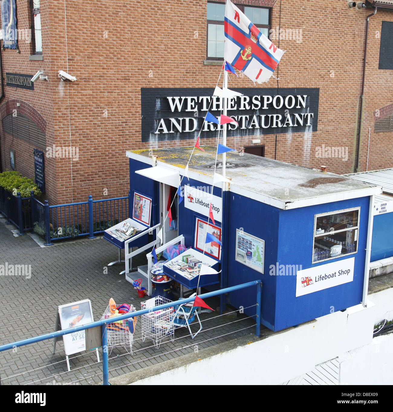 Lifeboat shop at Brighton Marina Stock Photo Alamy