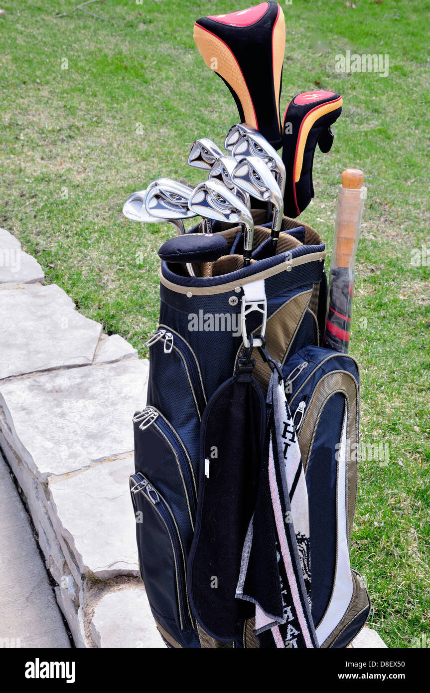 Full set of high end Golf Clubs Stock Photo Alamy