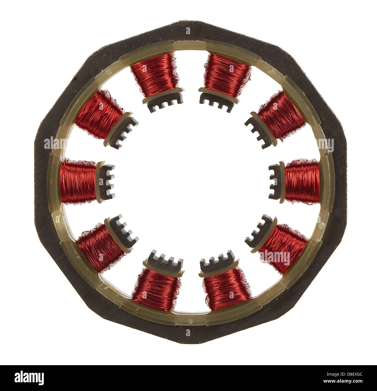 Motor windings, isolated on white background Stock Photo Alamy