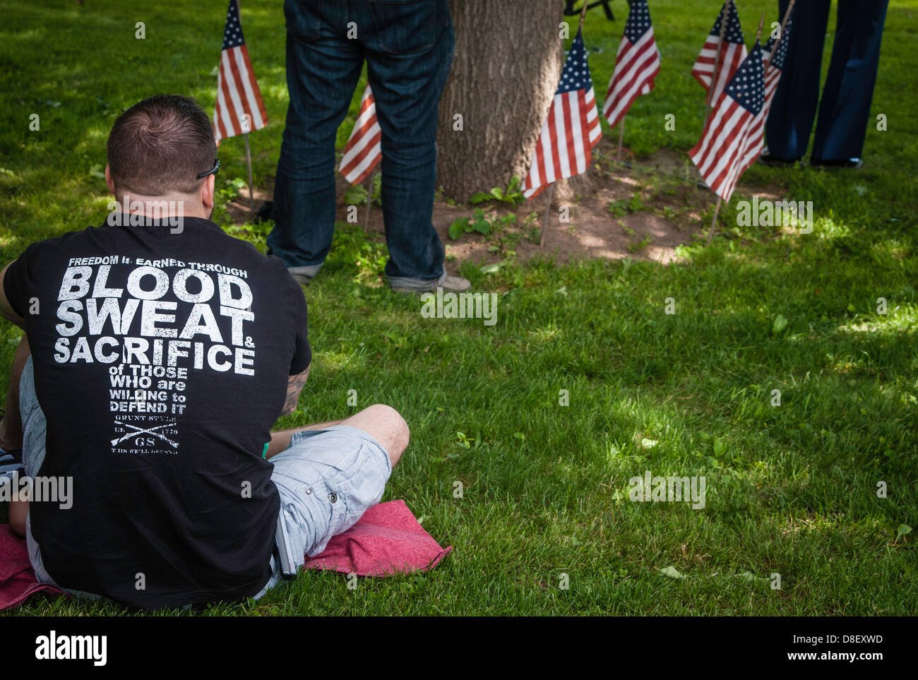 Lititz, USA. 27th May 2013. Memorial Day parade and cemetery presentation in Lititz, PA the official AMERICAS COOLEST SMALL TOWN. Credit: brt PHOTO /Alamy Live News Stock Photo