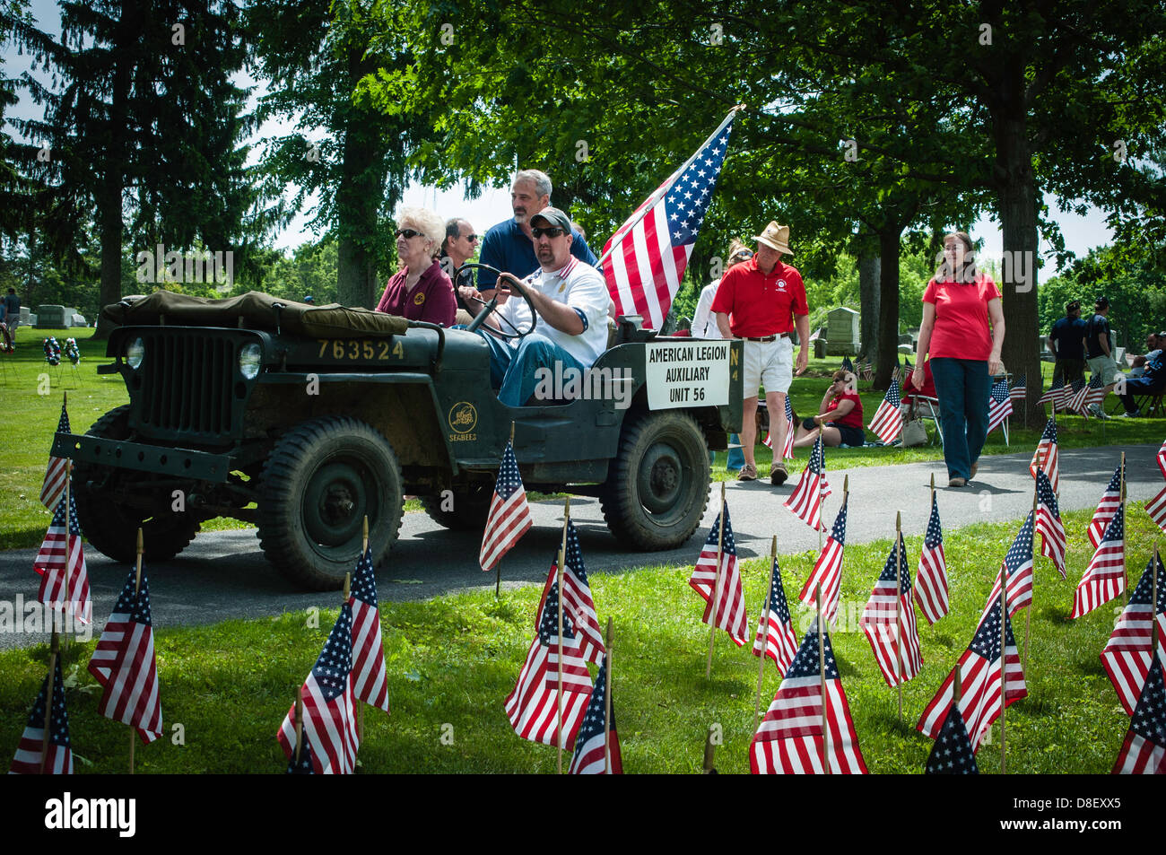 Lititz, USA. 27th May 2013. Memorial Day parade and cemetery