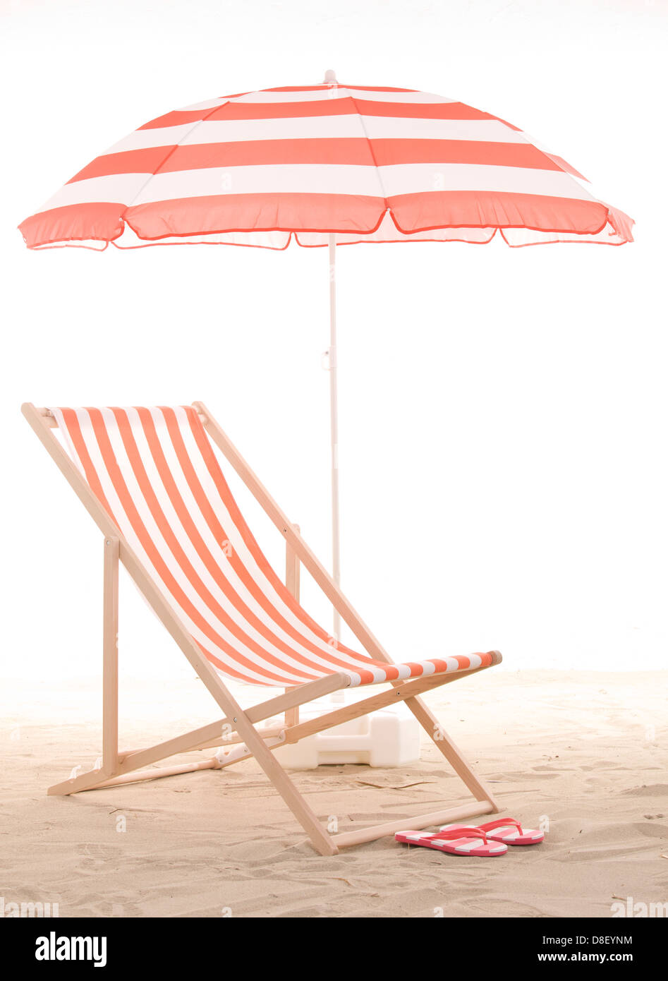 Beach chair in the sand Stock Photo Alamy