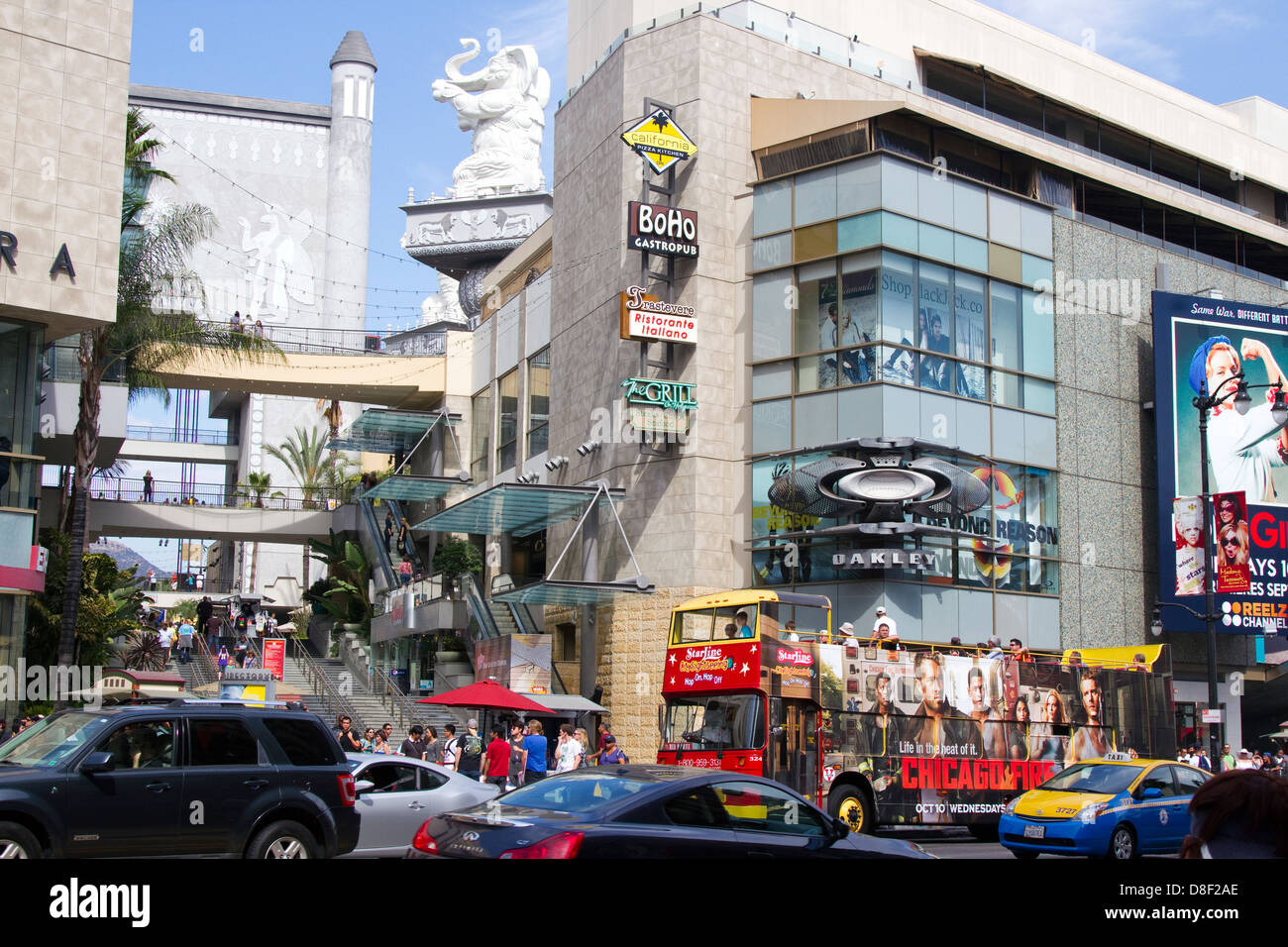 Hollywood Boulevard California street scene Stock Photo Alamy