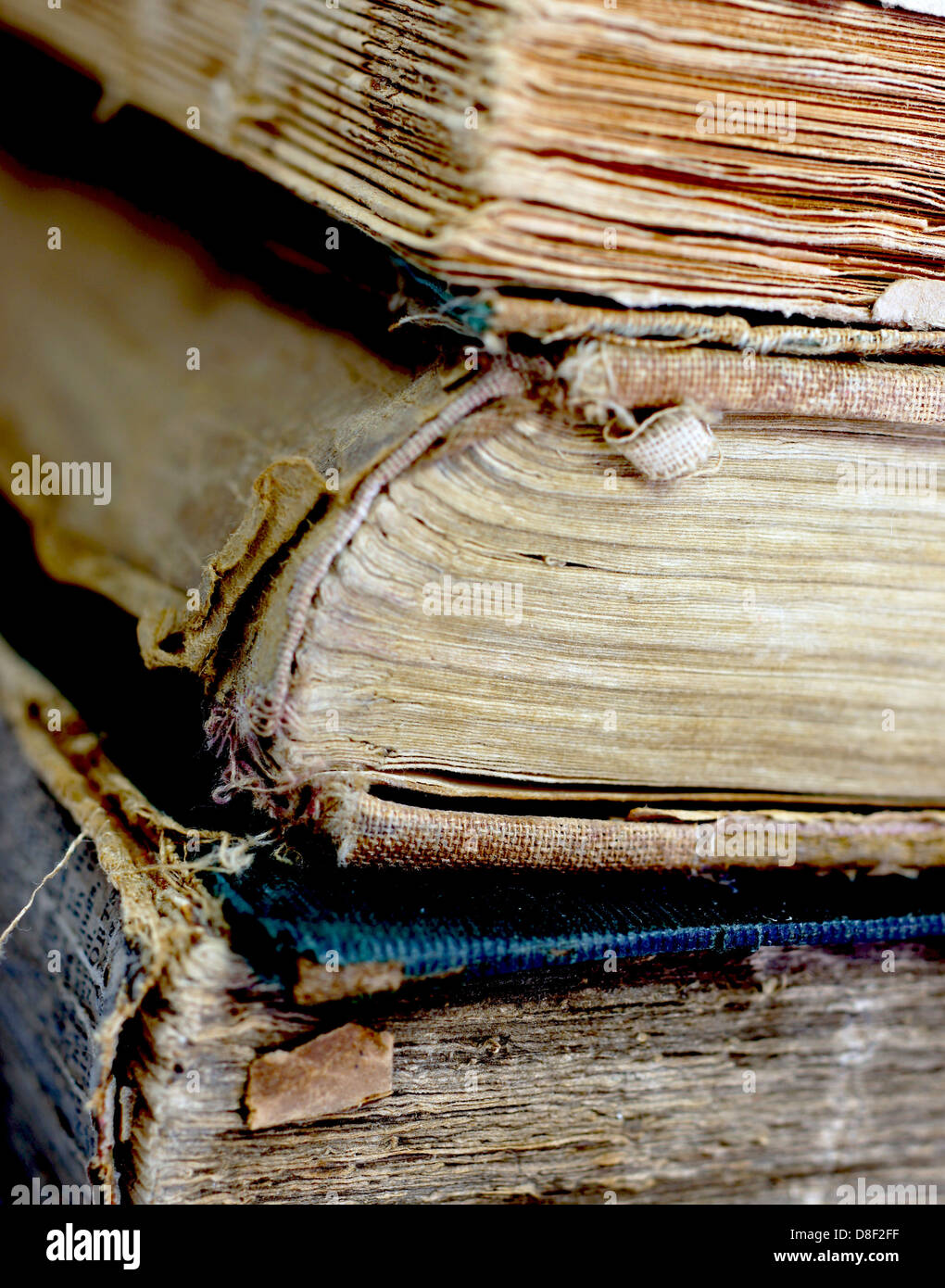 Old damaged books Stock Photo Alamy