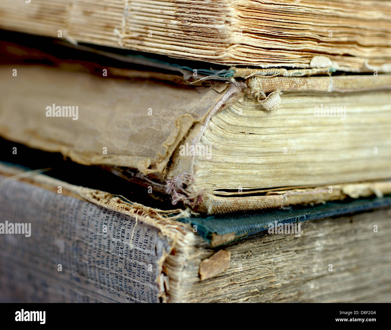 Old damaged books Stock Photo Alamy