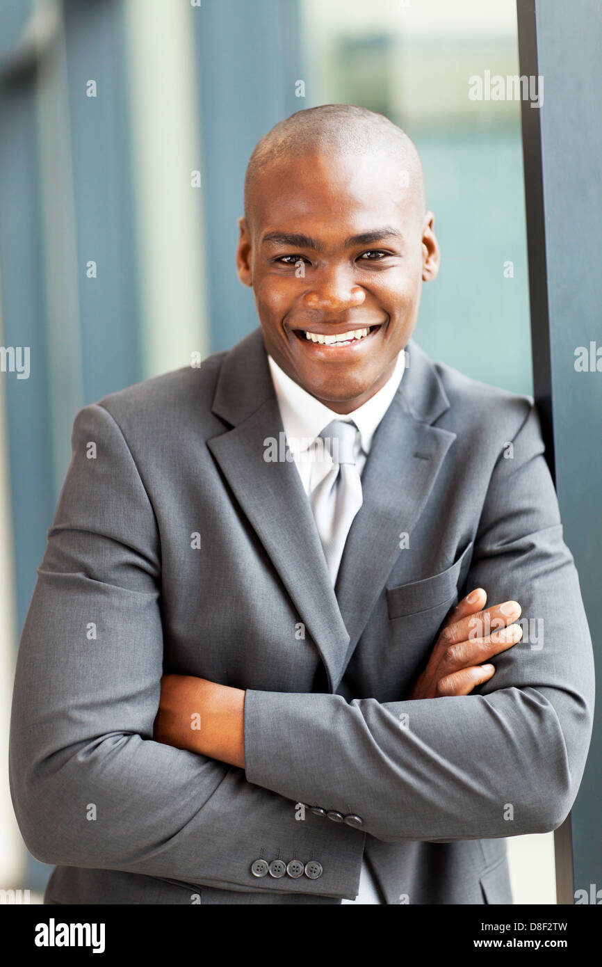 Portrait happy african american businessman hi-res stock photography ...