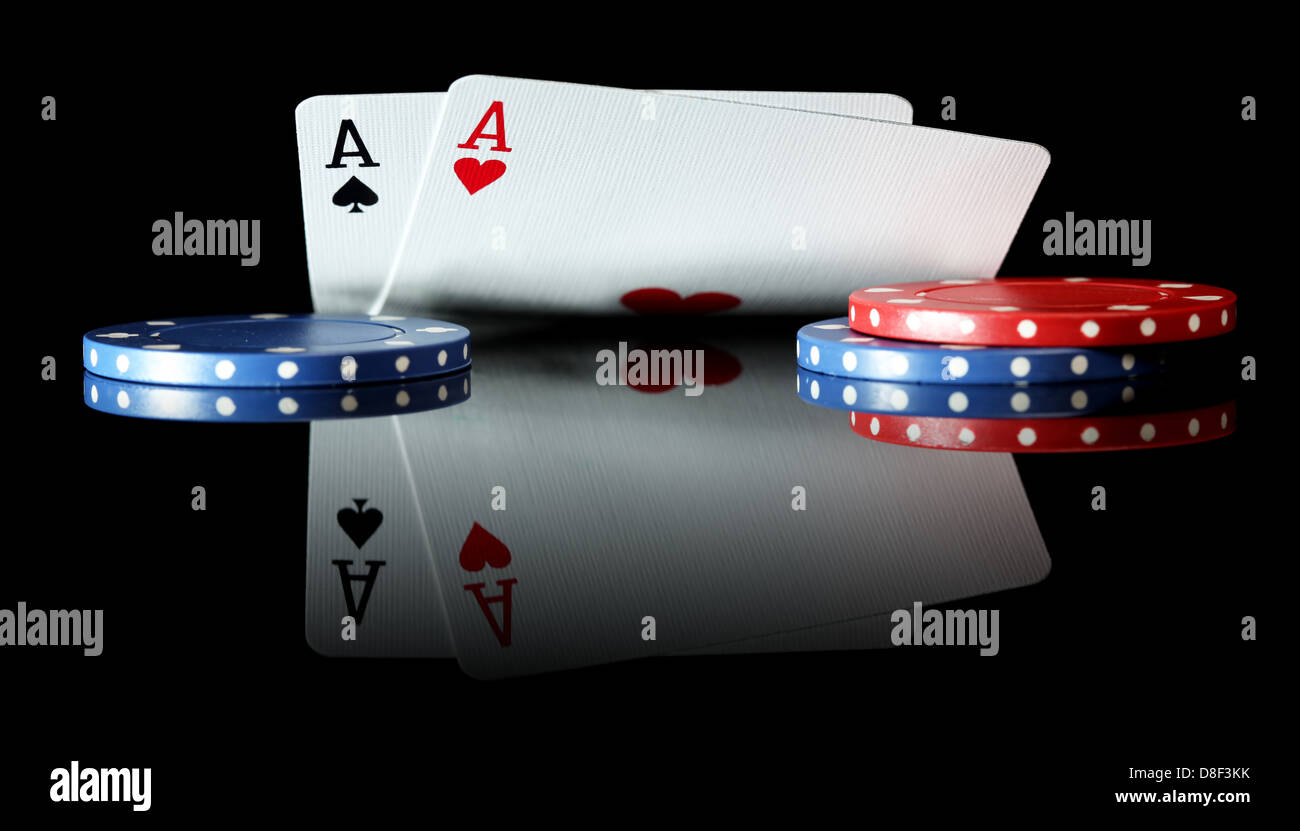 Pair of Aces Stock Photo Alamy