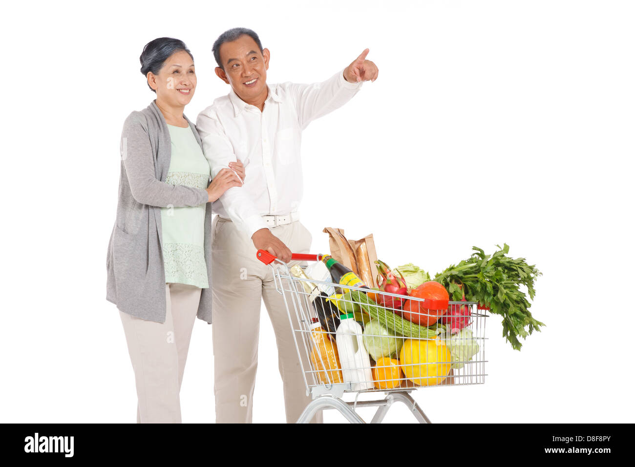 Old chinese woman pushing cart hi-res stock photography and images - Alamy