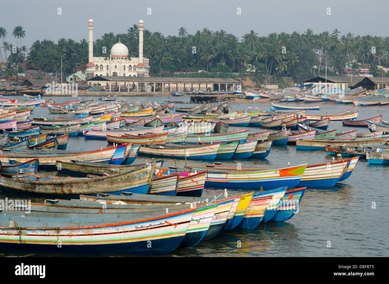 Fishing boats in Vizhinjam, Kerala India Stock Photo Alamy