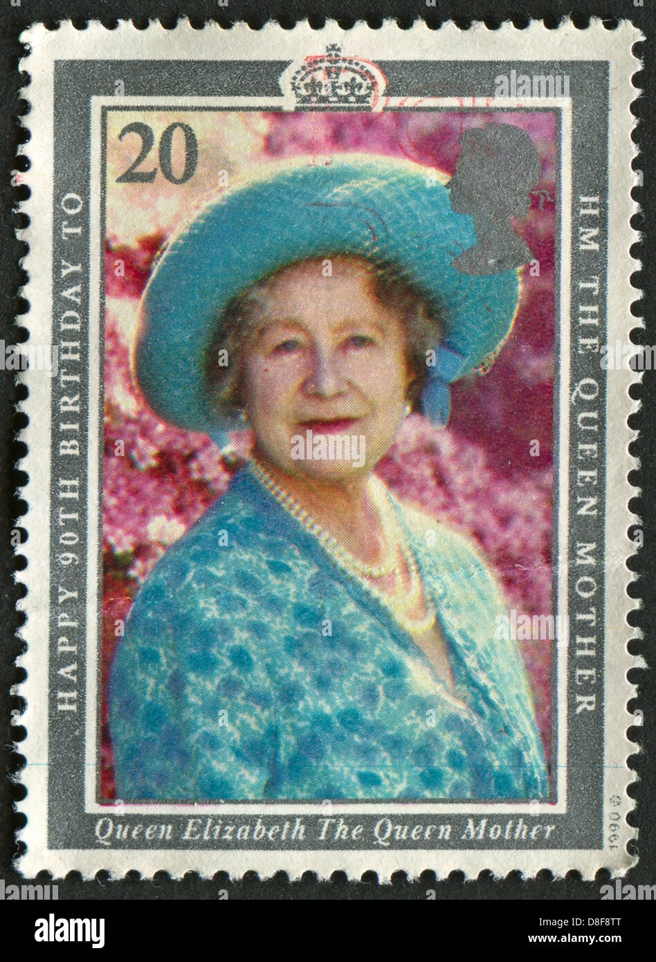 QUEENELIZABETH2 絵葉書 キ－ホルダ－ RAZOR 写真1990年 90th birthday stamp queen hi-res stock photography and images - Alamy