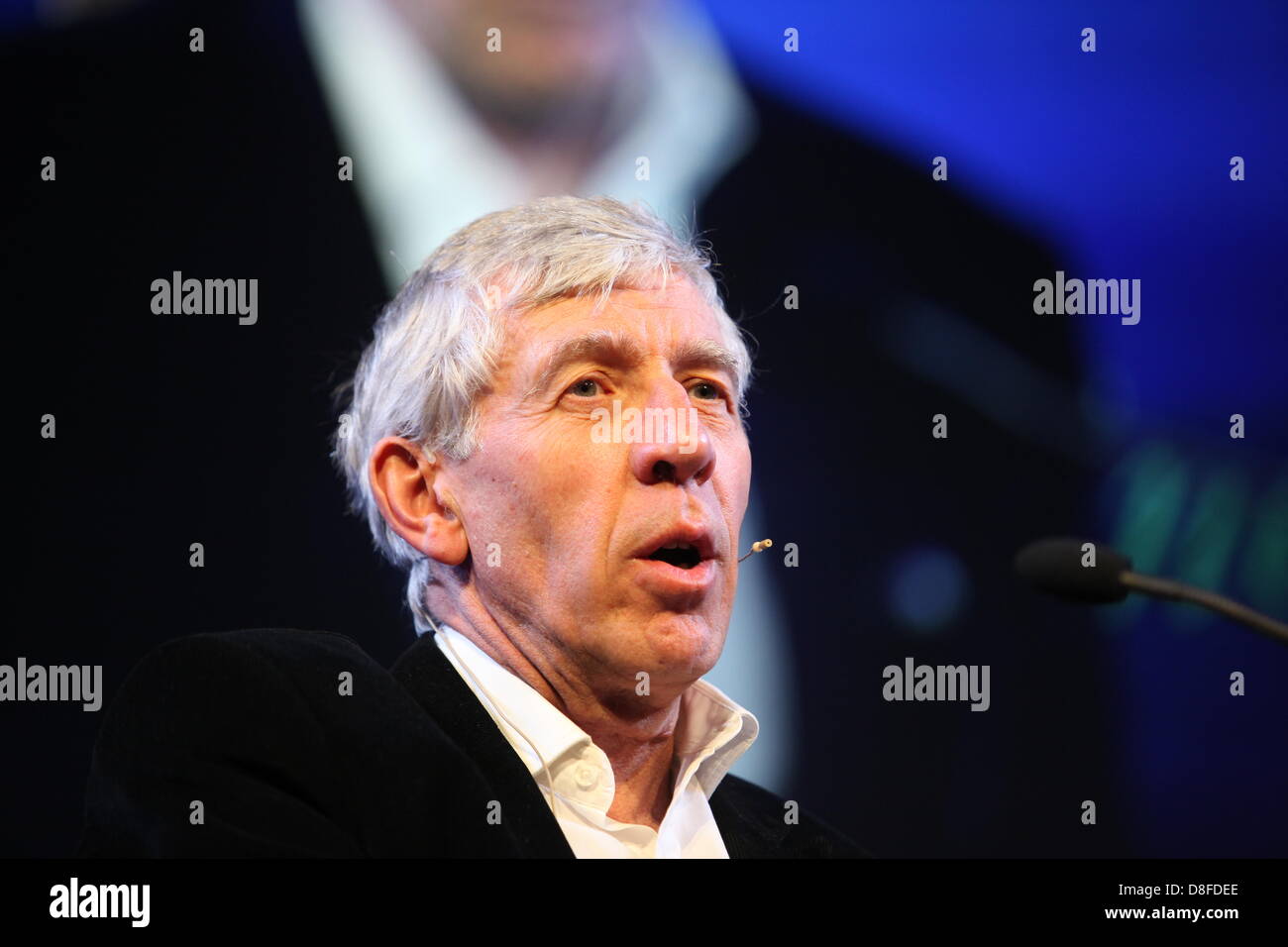 Former foreign Secretary, Jack Straw talks to Peter Florence at the