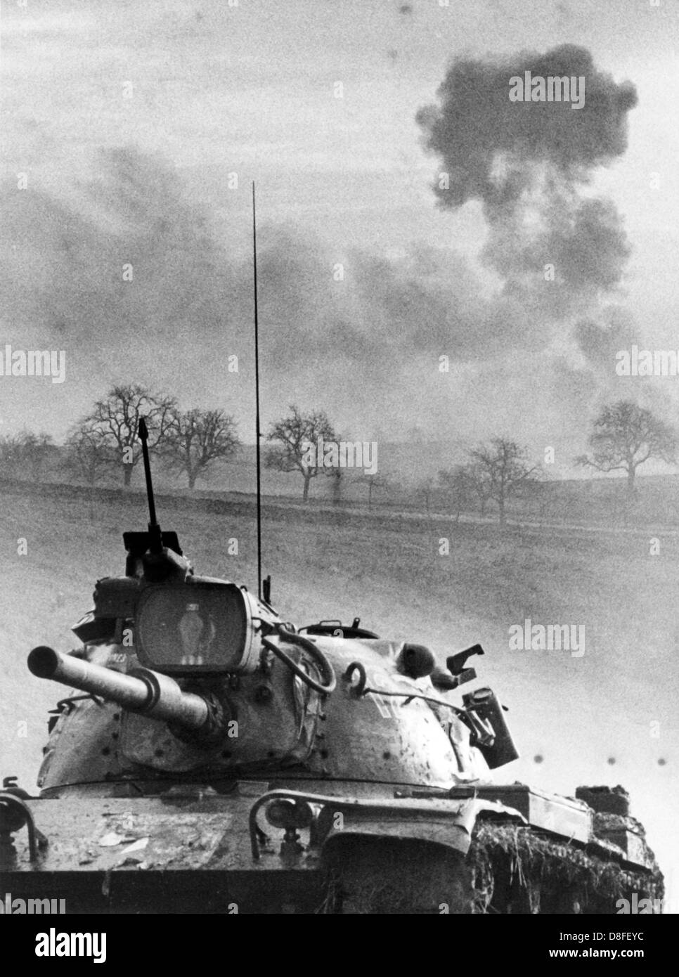 A tank of the US army during a manoeuvre near Heilbronn on the 20th of