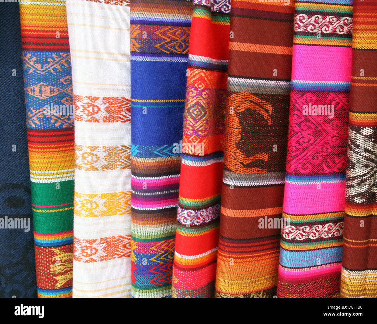 Panama Hats for sale in a small shop in Otavalo in northern