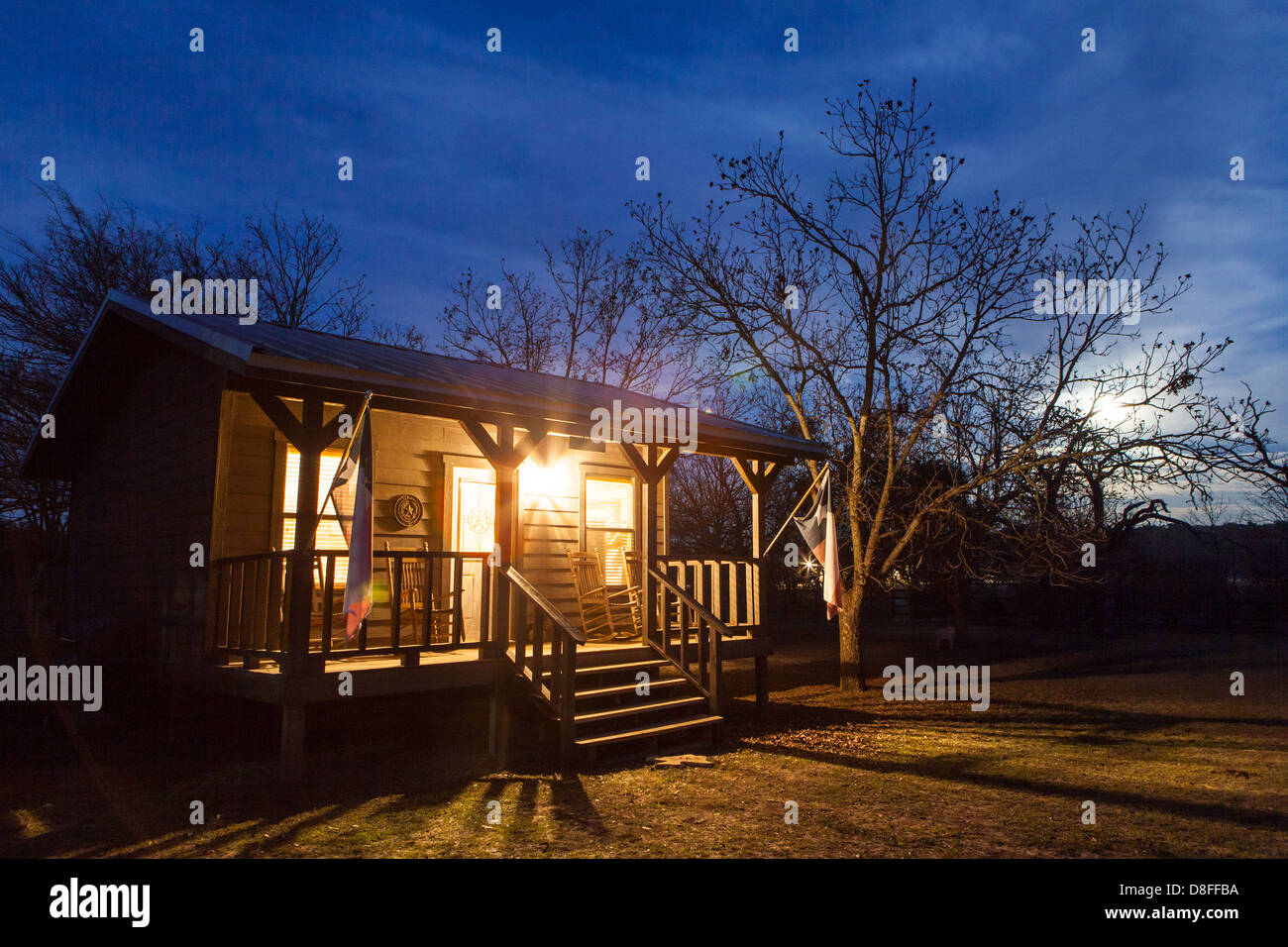 A Rural Cabin Near Bandera Texas Usa Stock Photo 56889710 Alamy