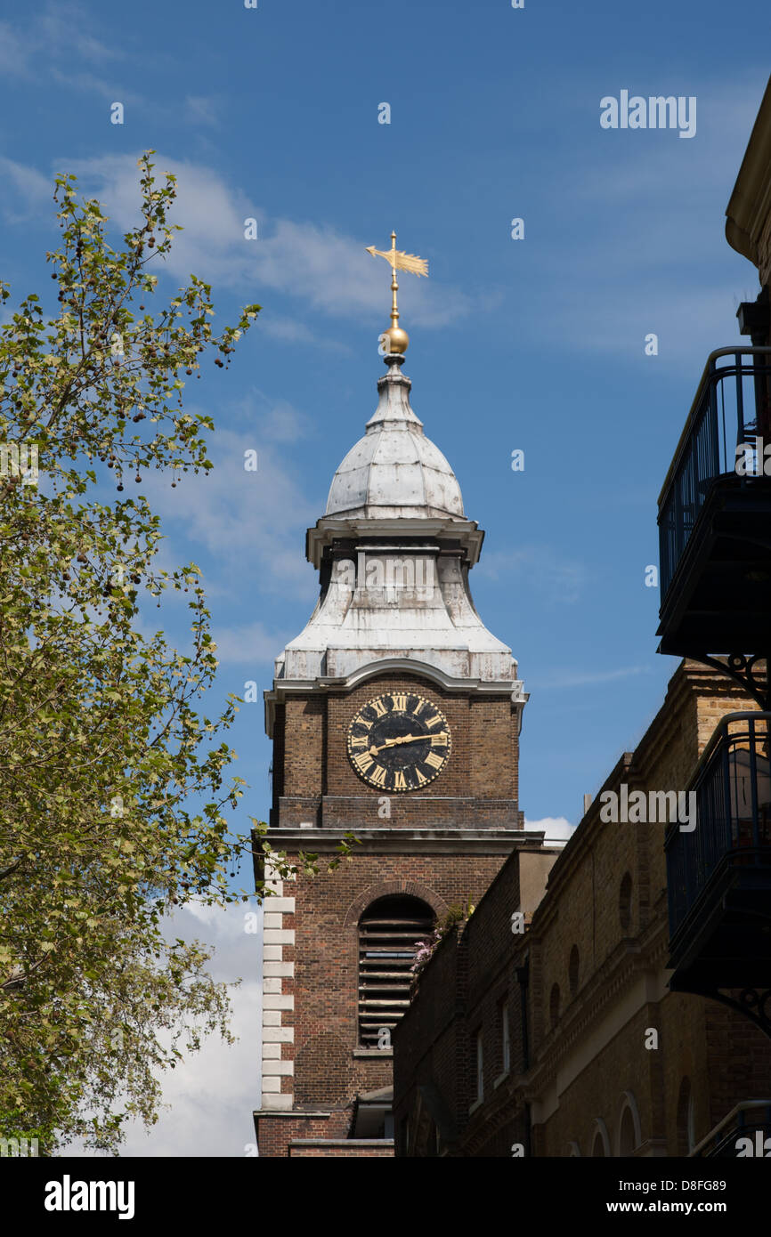 Weather vane on top of tower of St. John's church, Scandrett