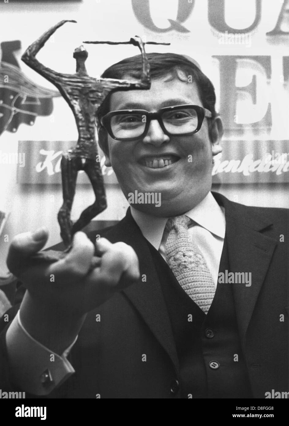 German director Ulrich Schamoni receives the Ernst Lubitsch Award on the 28th of January in 1969. Stock Photo